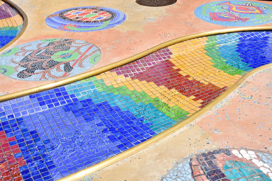 The Rainbow Serpent Water Feature